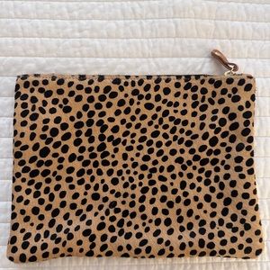 Ceri Hoover Pony Hair Cheetah Clutch